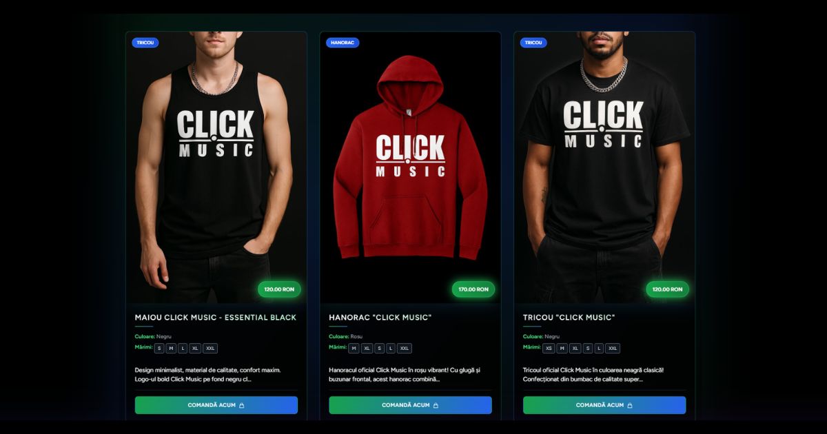 Colecția Click Music - Haine Urban Streetwear | ClickMusic.ro